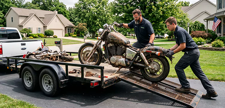 Damaged Motorcycle Removal in Chicago