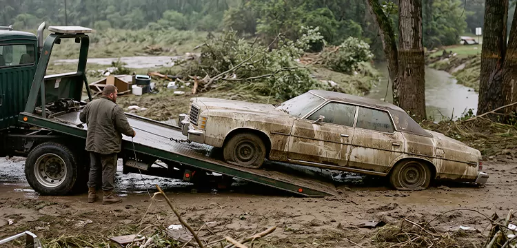 Flood-Damaged Junk Car Disposal in Chicago